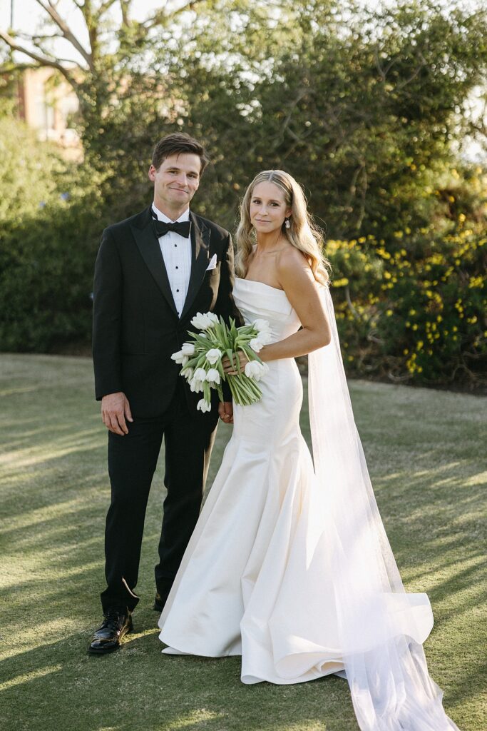 Bride and Groom at Newport Beach Country Club