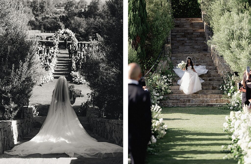 The Brides Grand Entrance Photography by Paul Von Rieter, Santa Barbara Wedding