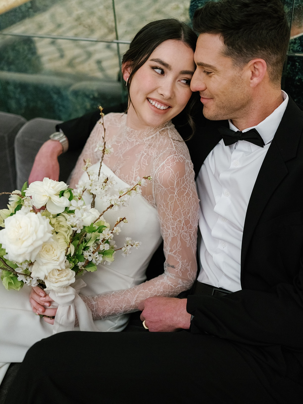 Bride & Groom at The Maybourne Beverly Hills