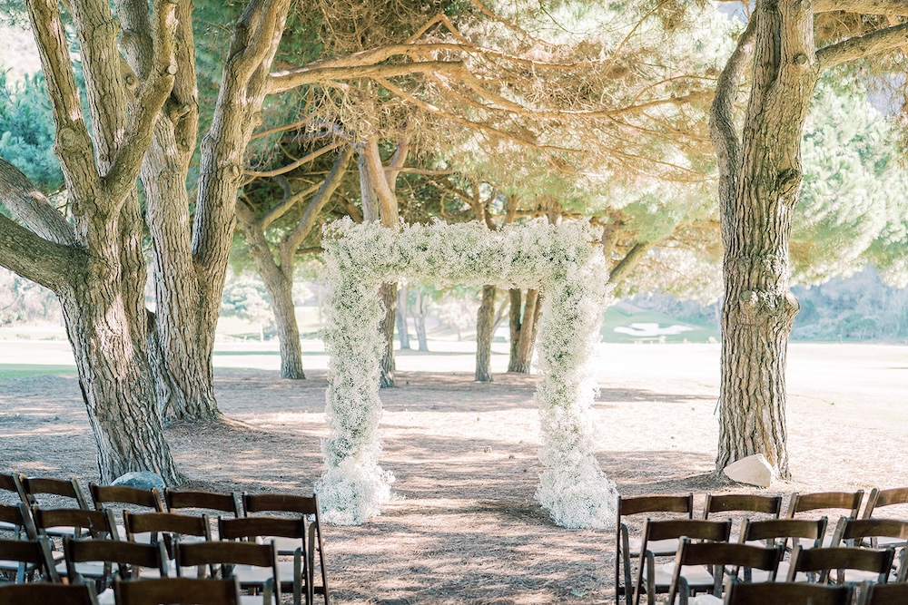 Ceremony arch at The Ranch in Laguna Beach