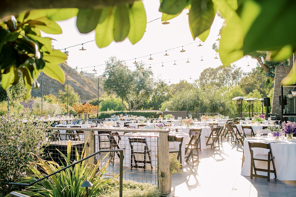 Patio Reception at The Ranch in Laguna Beach